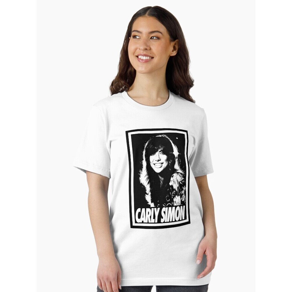 Carly Simon White Unisex T-Shirt